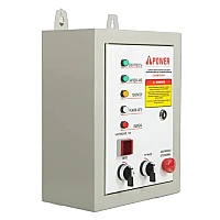 Генератор A-iPower A6000EAX в супертихом зимнем кожухе 1400SS RAL 8019 + блок автозапуска A-iPower 230 В, 50 А