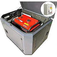 Генератор A-iPower A9000EAX в тихом зимнем кожухе 1200 RAL 7024 + блок автозапуска A-iPower 230 В, 50 А