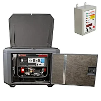 Генератор A-iPower A7000EAX в тихом зимнем кожухе 1200 RAL 7024 + блок автозапуска A-iPower 400 В, 25 А