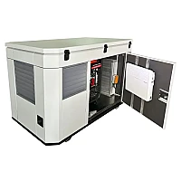 Бензиновый генератор A-iPower A13000TEAX в тихом зимнем кожухе 1600 RAL 7035 + блок автозапуска A-iPower 230В/400В 100А 8 ПИН